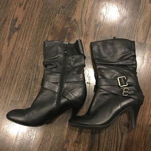 Leather boots